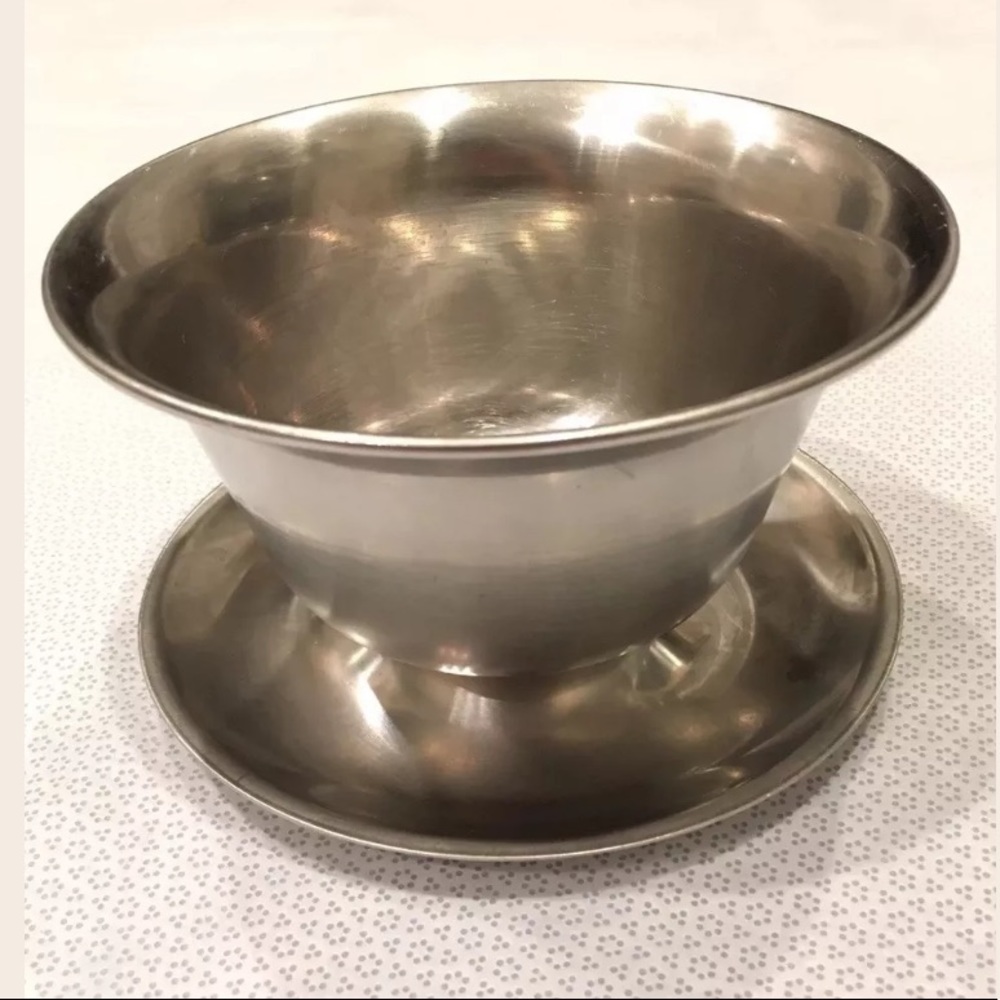 Stainless Steel 18-8 Denmark Bowl with Under Plate